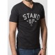 TEE-SHIRT STAND UP NOIR modèle mixte