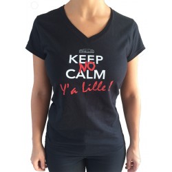 Tee shirt "Y'a Lille " femme col V