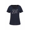 Tee Shirt Bleu Marine A la santé des gens que j'aime