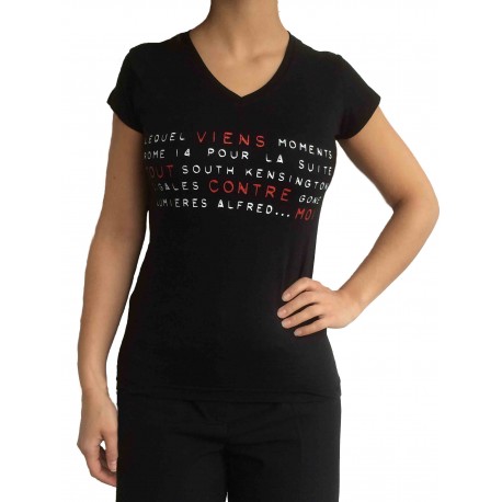 Tee shirt "Viens tout contre moi" femme